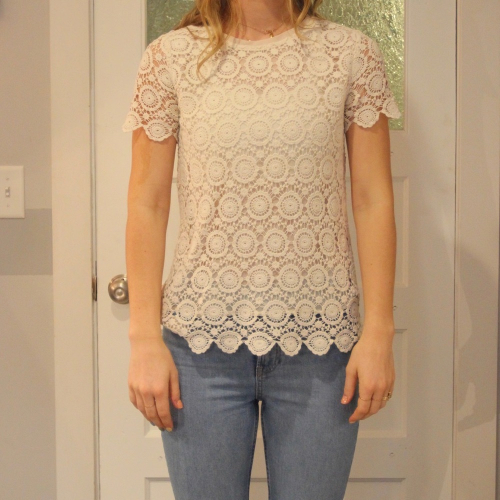 Forever 21 Cream Blouse
